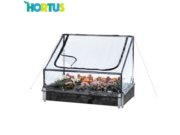 HORTUS Bed-drivhus lav, 115 x 76 x 40/70 cm (211-102)