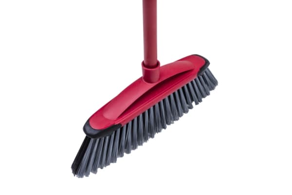 Vileda 143783, Innendørs, Sort, Grå, Rød, Myk/hard bust, Polyetylentereftalat (PET), 86 cm, 130 cm