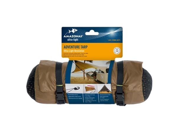 AMAZONAS Adventure Ultra-Light Tarp, Tarp, Brun, Nylon, 3400 mm, 1680 mm, 308 g