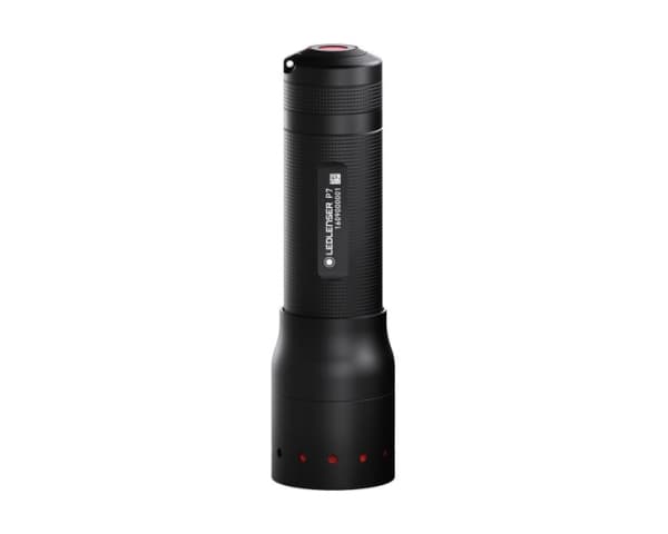 Led Lenser P7, Kynälamppu, Musta, Alumiini, Painikkeet, Rotaatio, IPX4, LED