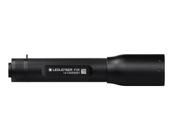 Led Lenser P3R, Penn-lommelykt, Sort, Aluminium, Knapper, Rotasjon, IPX4, LED