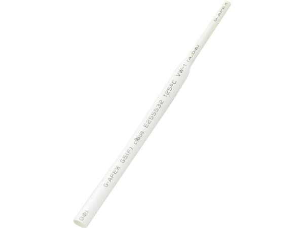 TRU COMPONENTS 1566759 Kutistusputki ilman liimaa Valkoinen 6 mm Kutistumisnopeus:2:1 10 m 10 m