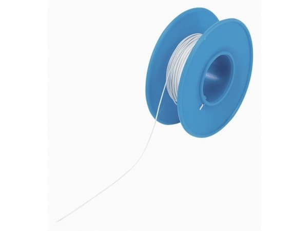 TRU COMPONENTS Wickeldraht Wire Wrap 1 x 0.13 mm² Weiß 1566847 15 m (1566847)