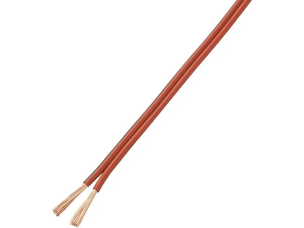 TRU COMPONENTS 1572357 Wire LiY-Z 2 x 2 mm² röd, svart 10 m