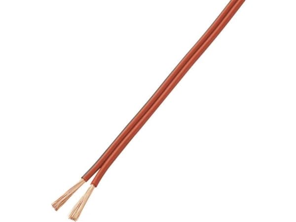 TRU COMPONENTS 1572357 Wire LiY-Z 2 x 2 mm² röd, svart 10 m