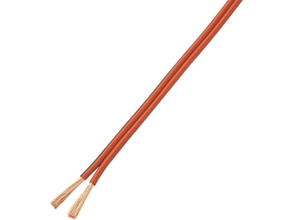 TRU COMPONENTS 1572357 Wire LiY-Z 2 x 2 mm² röd, svart 10 m