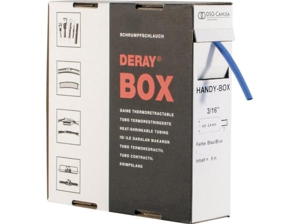 Dsg Canusa 8610254502 Heat Shrink Tube Without Glue Blue 25.40 Mm 12.70 Mm Shrink Ratio:2:1 3 M