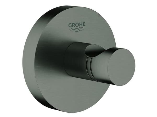 Grohe Essentials håndklædekrog i metal - Børstet Hard Graphite