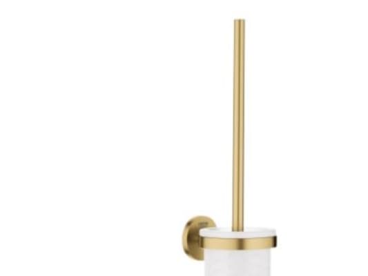 Grohe Essentials toalettbørstesett - børstet messing
