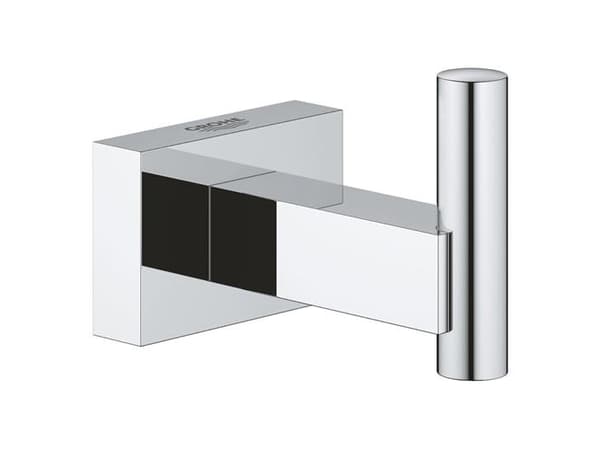 GROHE Essentials Cube, Innendørs, Håndklekrok, Kromfarget, Metall, Rektangel
