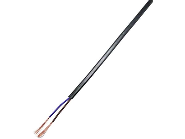 TRU COMPONENTS 93030c520 Tilslutningskabel 2 x 1 mm² Sort 20 m