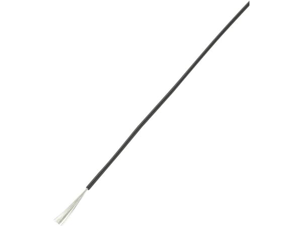 TRU COMPONENTS 1567226 Wire LiY 1 x 0,75 mm² Svart 100 m