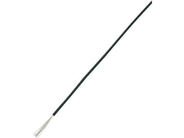 TRU COMPONENTS 1567226 Wire LiY 1 x 0,75 mm² Svart 100 m