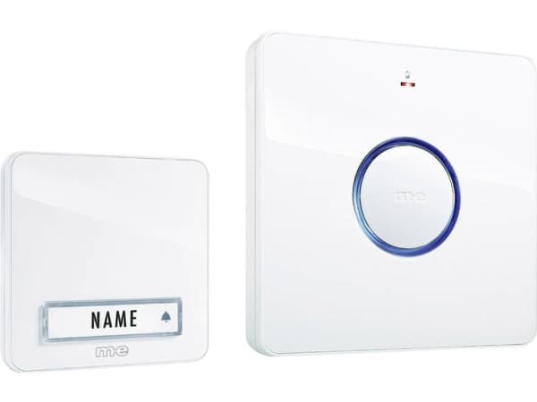 m-e modern-electronics 41095 Trådlös ringklocka Komplett uppsättning