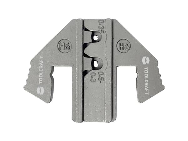 TOOLCRAFT PLE-0H6 1601086 Krympningsinsats Kabelsko 0,35 till 0,8 mm² Passar till märket TOOLCRAFT PZ-500