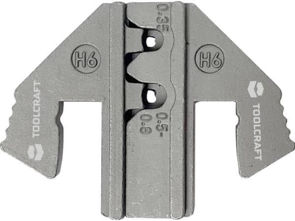 TOOLCRAFT PLE-0H6 1601086 Krympningsinsats Kabelsko 0,35 till 0,8 mm² Passar till märket TOOLCRAFT PZ-500