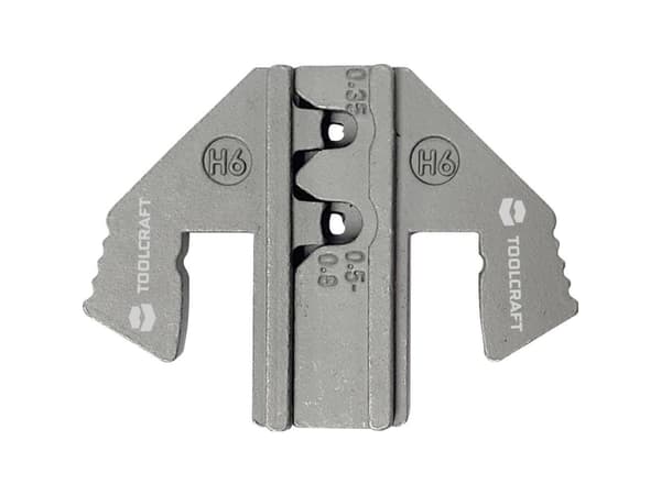 TOOLCRAFT PLE-0H6 1601086 Krympningsinsats Kabelsko 0,35 till 0,8 mm² Passar till märket TOOLCRAFT PZ-500