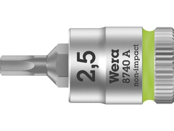 Wera 8740 A 05003331001 Unbrako hylsor 2,5 mm 1/4 (6,3 mm)