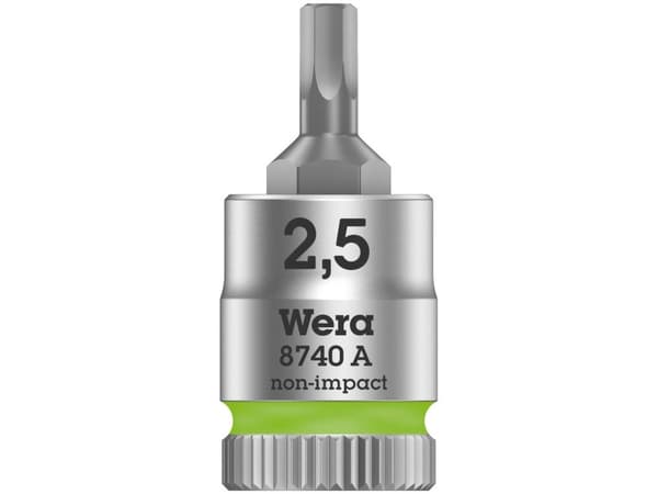 Wera 8740 A 05003331001 Unbrako hylsor 2,5 mm 1/4 (6,3 mm)