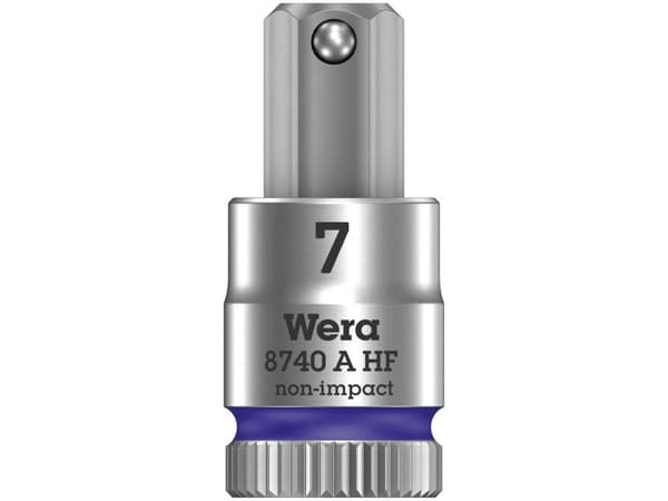Wera 05003341001, Uttag, 1/4", Metrisk, 1 huvuden, 7 mm, 28 mm