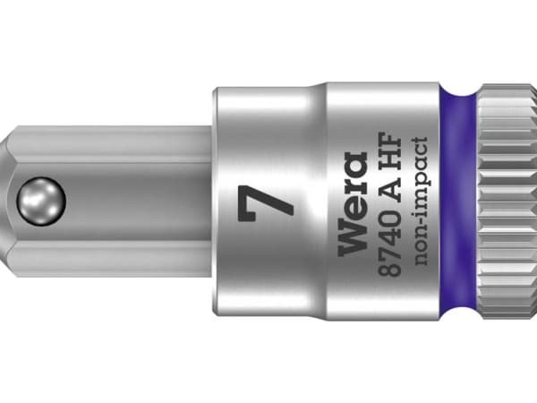 Wera 05003341001, Uttag, 1/4", Metrisk, 1 huvuden, 7 mm, 28 mm