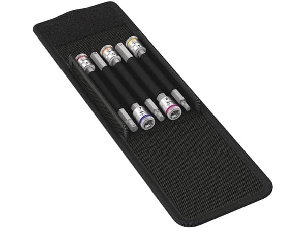 Wera 8740 A HF 1, Hylsy, 1/4", metrinen, 5 päätä(iä), 4,5,6,7,8 mm, 1/4"
