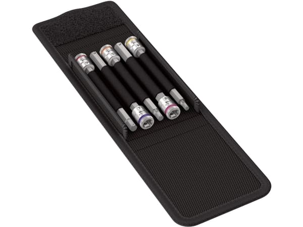 Wera 8740 A HF 1, Hylsy, 1/4", metrinen, 5 päätä(iä), 4,5,6,7,8 mm, 1/4"