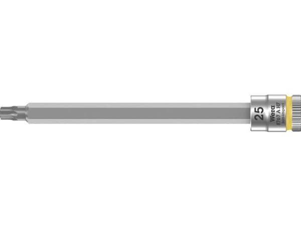 Wera 05003366001, Sokkel, 1/4", 1 huvud(er), T25, Krom-vanadium-stål, Krom