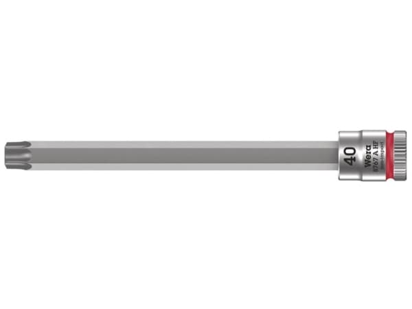 Wera 05003372001, Stikkontakt, 1/4", 1 hoder, T40, Kromvanadiumstål, Kromfarget