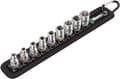 Miniatyrbilde 1 av 5: Wera 05003883001, Støpselsett, 1/4", Metrisk, 9 hoder, 5,5.5,6,7,8,10,11,12,13 mm