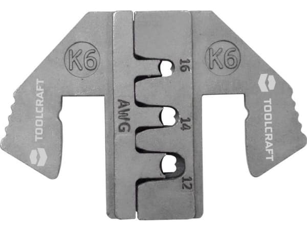 TOOLCRAFT PLE-0K6 Crimp-indsatser Crimpfatning Deutsch K6 Passer til mærke: TOOLCRAFT PZ-500