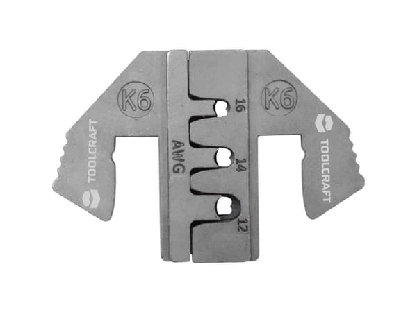 TOOLCRAFT PLE-0K6 Crimp-indsatser Crimpfatning Deutsch K6 Passer til mærke: TOOLCRAFT PZ-500