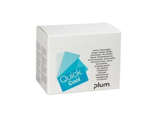 Brandsårsgel PLUM QuickCool Brev til QuickSafeskab,6 bk x 18 stk/krt