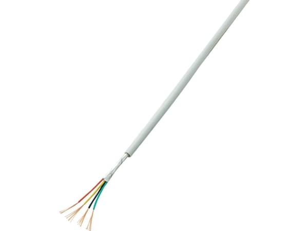 TRU COMPONENTS 1569083 Larmkabel LiYY 16 x 0,22 mm² Vit 50 m