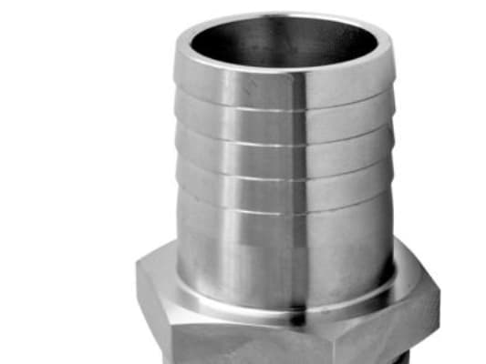 Slangenip. Dn 20 3/4 - D: Ø20Aisi 316
