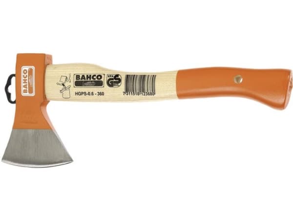 Bahco HGPS-1.0-400, Enkel øks, Snekker''s øks, Tre, 1 stykker, Stål, Oransje, Rustfritt stål, Tre