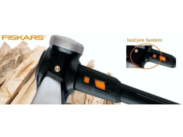 Fiskars IsoCore, Enkel øks, Klyve Øks, 1 stykker, Stål, Sort, Gult, 914 mm
