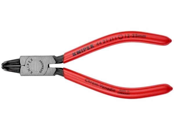 Knipex 44 21 J11, Låseringtang, Kromvanadiumstål, Plast, Rød, 130 mm, 88 g