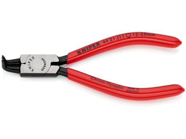 Knipex 44 21 J11, Låseringtang, Kromvanadiumstål, Plast, Rød, 130 mm, 88 g