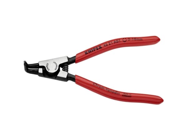 Knipex 46 21 A01, Låseringtang, Kromvanadiumstål, Plast, Rød, 125 mm, 85 g