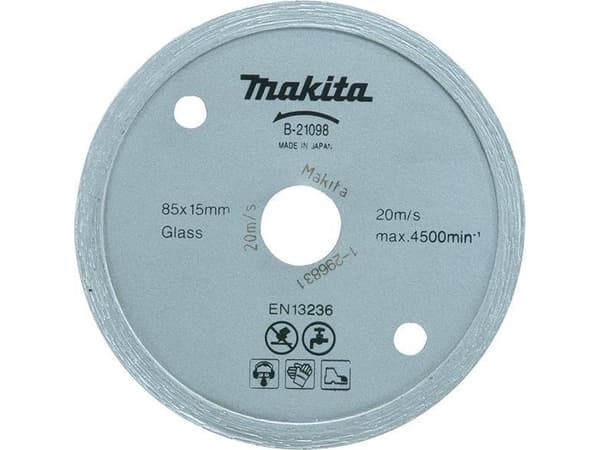 Makita - Skärskiva i diamant - för glas, kakel, keramik, marmor - 85 mm - för Makita CC300DZ, CC301DSMJ