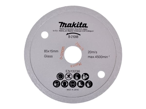 Makita - Skärskiva i diamant - för glas, kakel, keramik, marmor - 85 mm - för Makita CC300DZ, CC301DSMJ