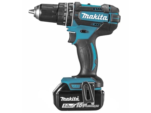 Makita DHP482RTJ - Hammerbor/driver - trådløs - 2 hastigheter - nøkkelfri borhylse 13 mm - 62 N·m - 2 batterier, inkludert lader - 18 V