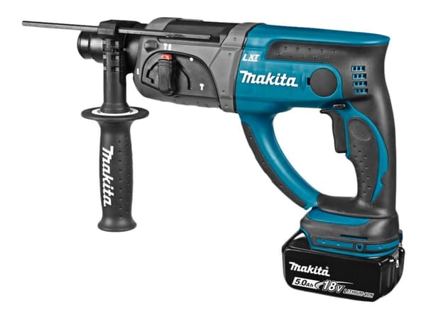Makita LXT DHR202RTJ - Combination hammer - trådløs - SDS-plus - 1.9 joule - 2 batterier, inkludert lader - 18 V