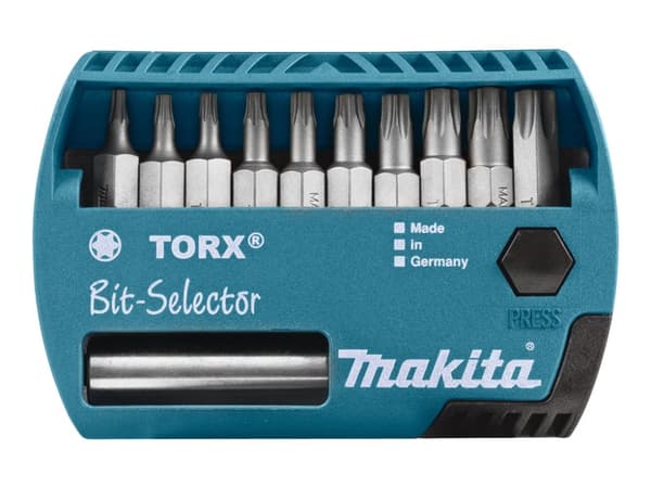 Makita - Skruvmejselbitsats - 11 delar - torx - längd: 25 mm - för Makita DHP482RTJ