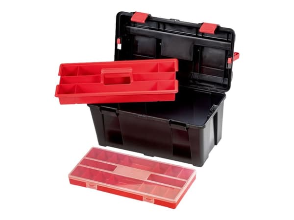 Parat 5811000391, Työkalulaatikko, Polypropeeni, Musta, Punainen, 16 L, 445 mm, 230 mm