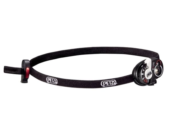 Petzl e+LITE - Huvudficklampa - LED - 5-läge - vitt ljus - 6000-7000 K - svart, vit