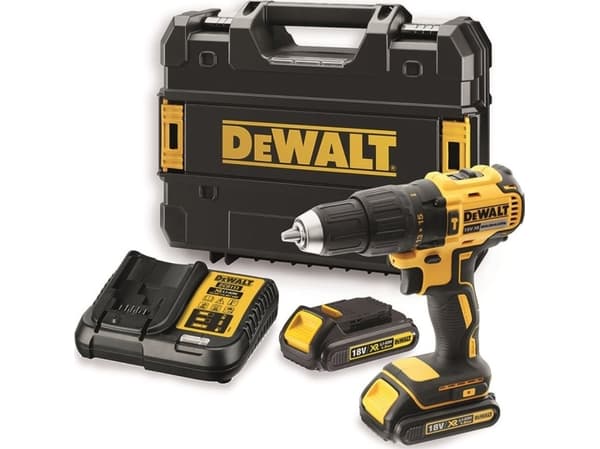 DeWALT DCD778S2T-QW - Slagborr/skruvdragare - sladdlös 13 mm - 2 batterier - 18 V