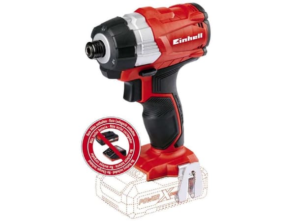 Einhell TE-CI 18 Li, Iskuväännin, Musta, Punainen, 1/4", 2900 RPM, 180 Nm, Akku - SOLO