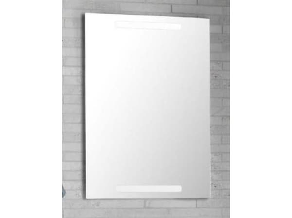 Dansani Spejl Repeat 70*50 cm - Repeat Spejl med vandret lys i top og bund, 50x70 cm